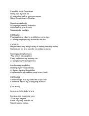 o ang galing galing mong sumayaw lyrics